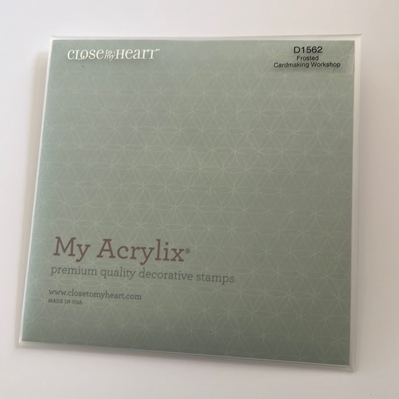 Retired CTMH stamp D1562, “Frosted card making Workshop” - Picture 2 of 2